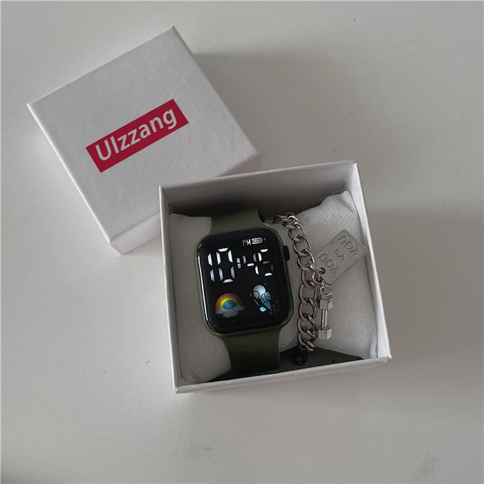 Reloj electrónico para niños impermeables de plástico al por mayor sin caja